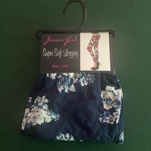 Floral Leggings - Blue